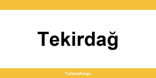 MNG Kargo Tekirdağ şubeleri ve iletişim bilgileri
